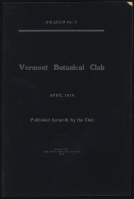 Vermont Botanical Club Bulletin No. 5