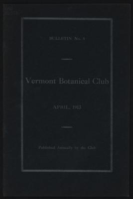 Vermont Botanical Club Bulletin No. 8