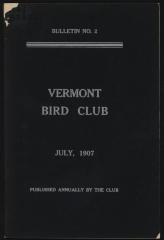 Vermont Bird Club Bulletin No. 2