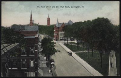 St. Paul Street and City Hall Park, Burlington, Vt. 