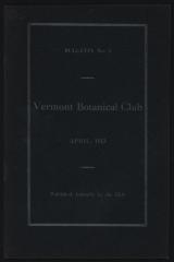 Vermont Botanical Club Bulletin No. 8