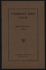 Vermont Bird Club Bulletin No. 6