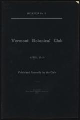 Vermont Botanical Club Bulletin No. 5