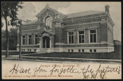 Carnegie Library, Burlington, Vt.