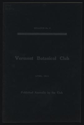 Vermont Botanical Club Bulletin No. 6
