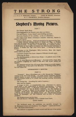 Program for Shepherd's Moving Pictures