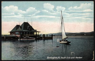 Burlington, Vt., Yacht Club and Harbor.  
