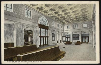 Interior, Union Station, Burlington, Vt.
