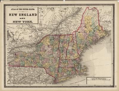 Atlas of the United States. New England and New York