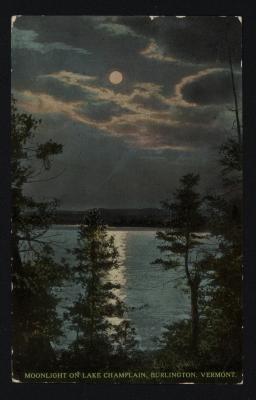 Moonlight on Lake Champlain, Burlington, Vermont