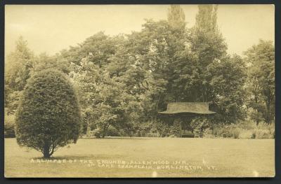 Glimpse of the Grounds, A: Allenwood Inn, On Lake Champlain, Burlington, VT.