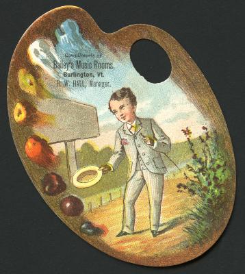 Bailey's Music Rooms Advertising Card