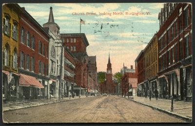 Church Street, Looking North, Burlington, Vt.