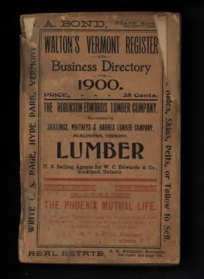 Walton's Vermont Register and Business Directory for 1900