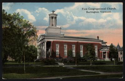 First Congregational Church, Burlington Vermont 