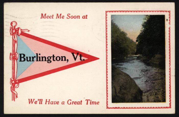 Meet Me Soon at Burlington, Vt. Postcard