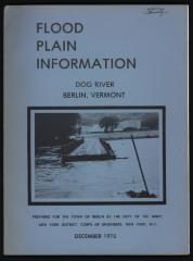 Flood Plain Information: Dog River Berlin, Vermont 