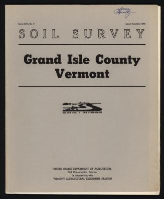 Soil Survey Grand Isle County, Vermont  